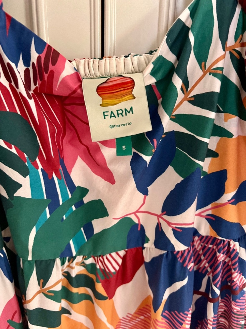 FARM Rio Macaw Midi Tired Dress - Picture 3 of 5